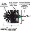 Drillbrush Mini Size Nylon Bristle Motorized Spinning Battery Powered Electric Gr Mini-DB-Black